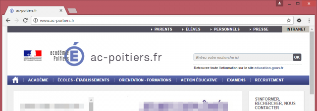 Page d'accueil public ac-Poitiers.fr